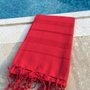 Mijölnir Toalla de Playa Fouta 100% Algodón Roja 95 x 175 cm